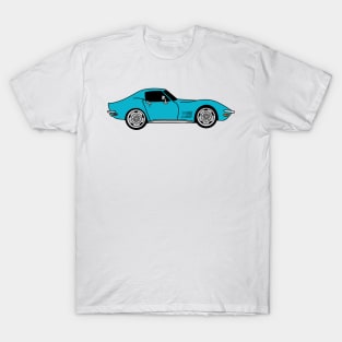 Mulsanne Blue C3 Corvette T-Shirt